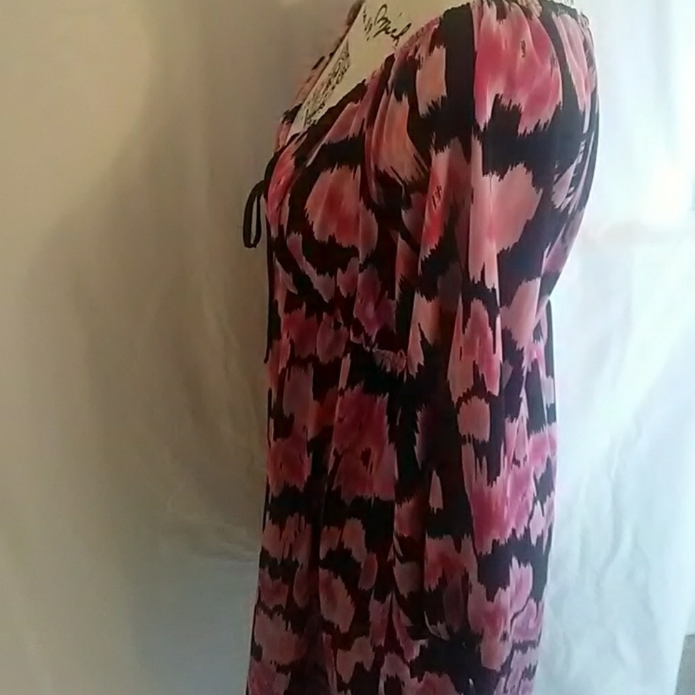 INC pink black dress - Picture 6 of 8